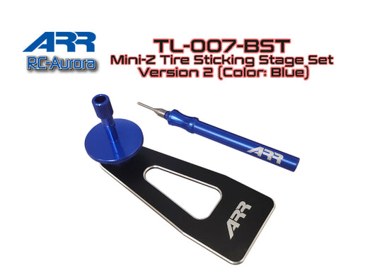 TL-007-BST ARR Mini-Z Tire Sticking Stage Blue