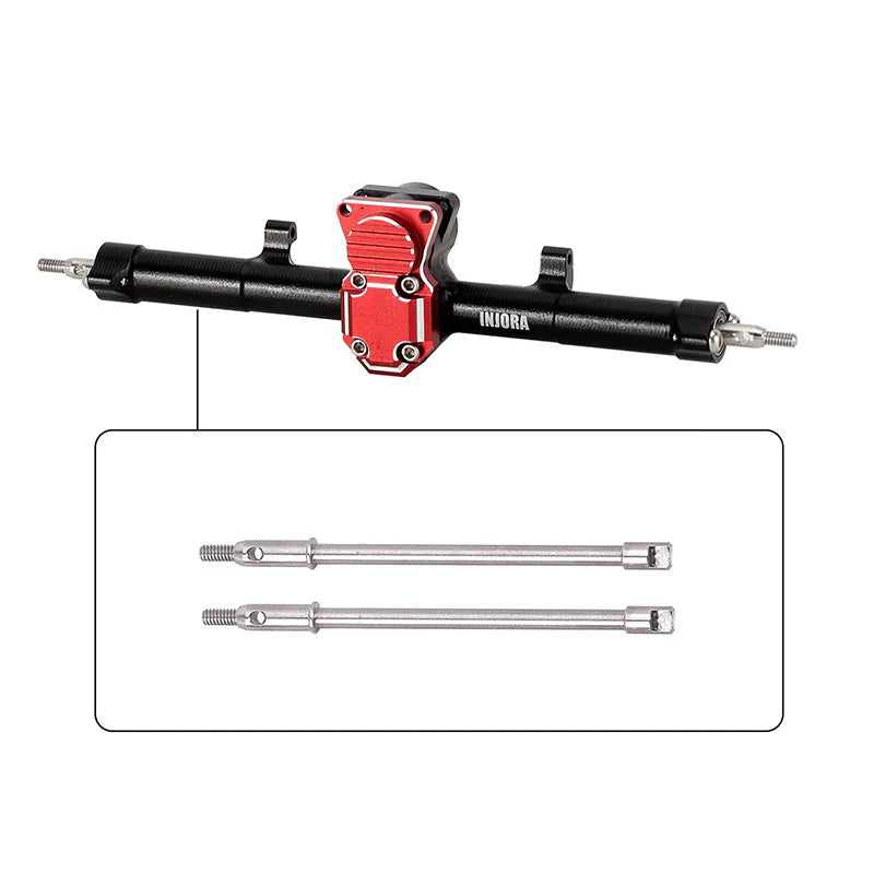 SCX24-99R INJORA Steel Dogbone Shafts for INJORA +4mm SCX24 REAR Axles - SCX24-99R