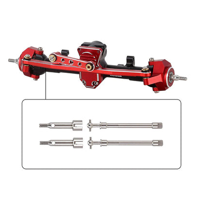 SCx24-99F INJORA Steel Dogbone Shafts for INJORA +4mm SCX24 FRONT Axles - SCX24-99F