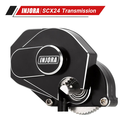 SCX24-130BK INJORA CNC Aluminum Complete Transmission Gearbox for Axial SCX24 AX24