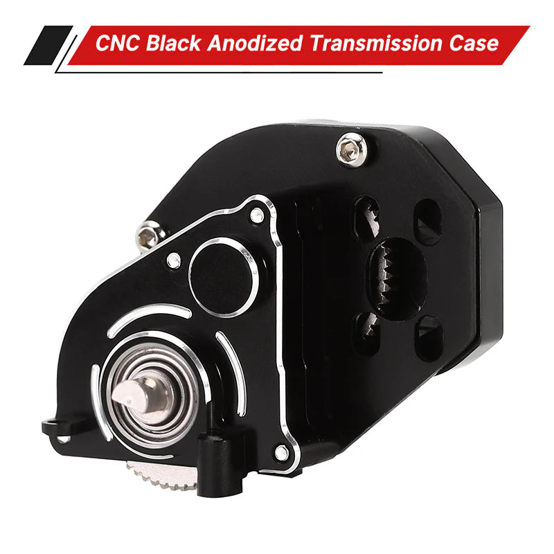 SCX24-130BK INJORA CNC Aluminum Complete Transmission Gearbox for Axial SCX24 AX24