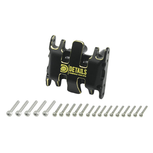 Houston RC SCX30 Brass Skid Plate (Black) - DTSCX3003