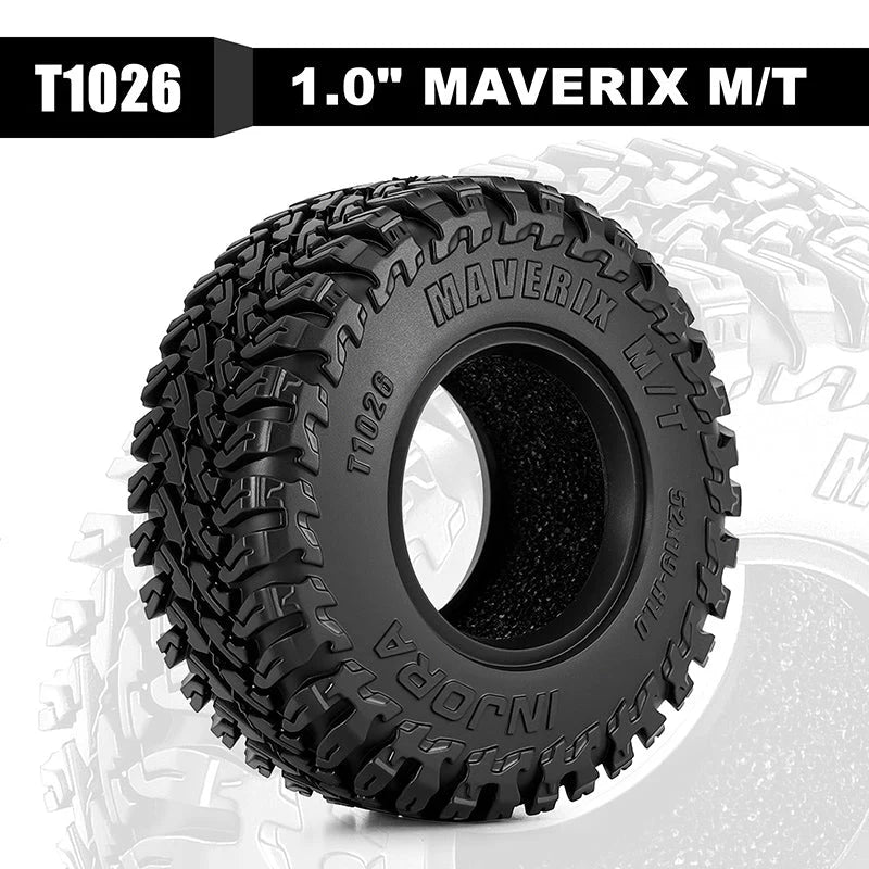 INJORA Maverick M/T 1.0 Tires (52x19mm) - YQT-1026