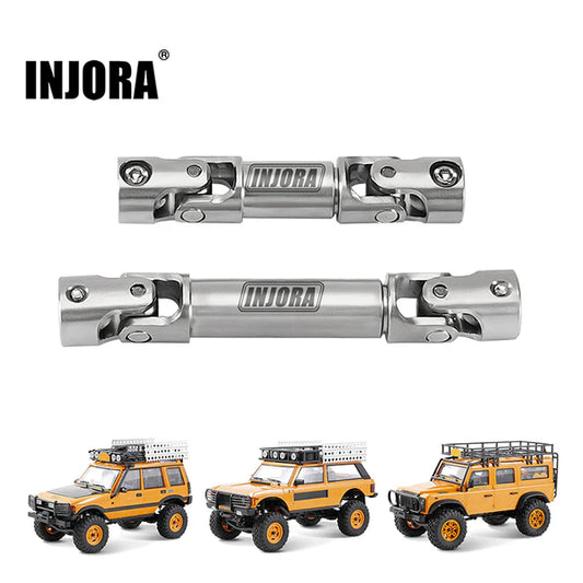 INJORA Stainless Steel Drive Shafts for 1/24 FMS FCX24 - FCX24M - 01