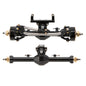 SCX24-01-KY1568 MEUS Racing Isokinetic 3-Section CVD Front and Rear Axles Maximum Steering Angle 52° Wider +5MM for Axial SCX24 Deadbolt C10 JLU Gladiator Bronco 1/24 RC Crawler Upgrade Parts - Front and Rear axles black