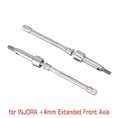 SCx24-99F INJORA Steel Dogbone Shafts for INJORA +4mm SCX24 FRONT Axles - SCX24-99F