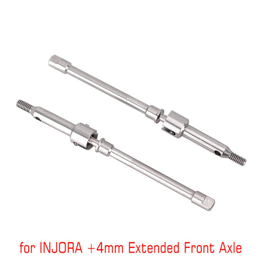 SCx24-99F INJORA Steel Dogbone Shafts for INJORA +4mm SCX24 FRONT Axles - SCX24-99F