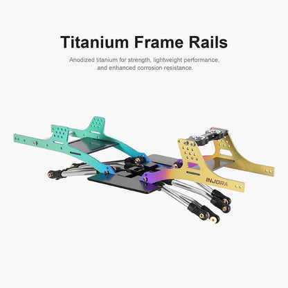 INJORA Rainbow Titanium LCG Chassis Kit for 1/24 SCX24 - SCX24-199