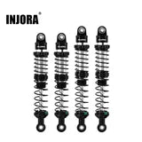 INJORA DRX Dual-Rate Spring Oil Shocks 90mm+100mm for 1/10 TRX4 SCX10 III - BZ-05BS-90-100