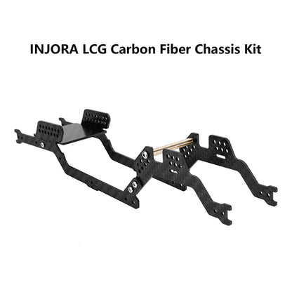 INJORA 5° Angled LCG Carbon Fiber Chassis Kit for 1/18 TRX4M - 4M-38