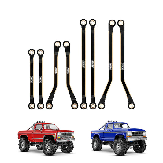 INJORA Brass High Clearance Links for 1/18 TRX4M High Trail K10 F150 - 4M-97BK