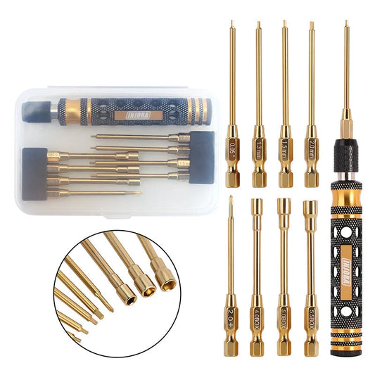 INJORA 8-in-1 Quick-Change Hex Phillips Nut Driver Set for 1/24 1/18 RC Crawler - Tool-LSD68