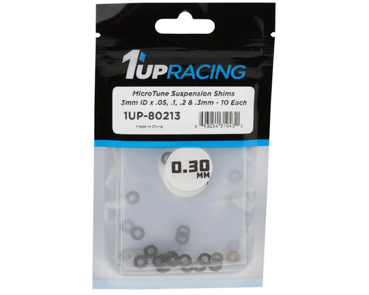 1UP Racing MicroTune Suspension Shim Set (3mm) (0.05/0.1/0.2/0.3mm) - 80213