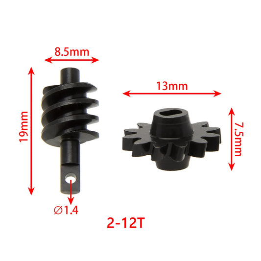 MEUS-SCX24-005 MEUS Racing SCX24 Isokinetic Front Axle Differential Gear 2/12T 2/14T Not for SCX24 Stock Axles - 2/12T