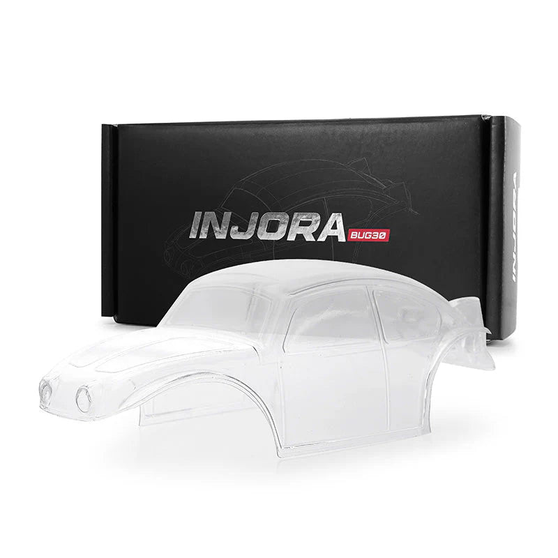 INJORA BUG30 Clear (Paintable) Body with Magnetic Mount for 1/30 SCX30 -  BUG30-CL