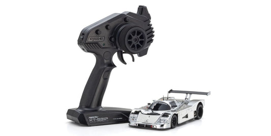Kyosho MR-04 RWD Mini-Z Readyset w/Sauber-Mercedes C9 Body (Chrome/Silver) w/KT-531P 2.4GHz Radio - 32362CRG