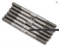 1UP Racing RC10B7.1/B7.1D Pro Duty Titanium Turnbuckles Set (Silver) - 1UP-74911