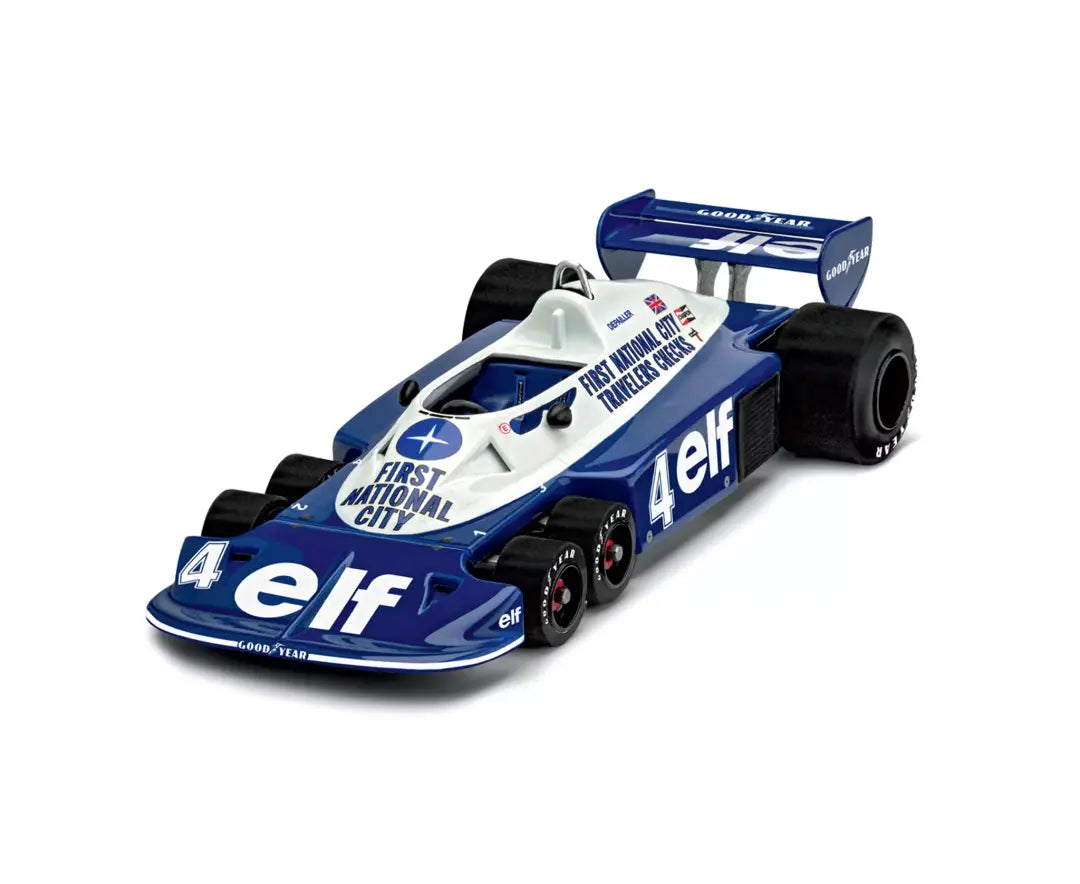 Revell 1/32 Tyrell P34/2 6-Wheel Formula 1 Car Plastic Model kit w/Paint, Brush & Cement- 77741-0186