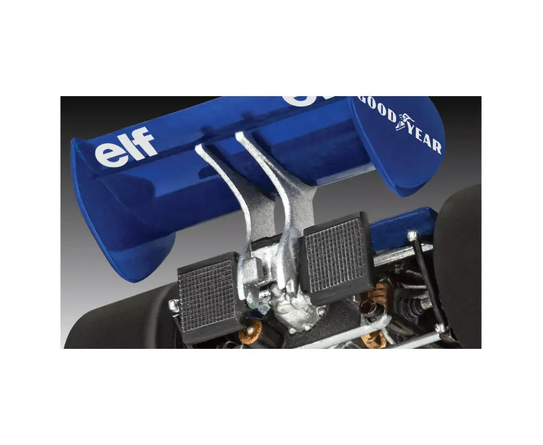Revell 1/32 Tyrell P34/2 6-Wheel Formula 1 Car Plastic Model kit w/Paint, Brush & Cement- 77741-0186