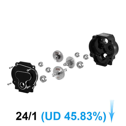 INJORA Aluminum Complete Transmission for 1/18 Redcat Ascent-18 / Ascent-18 Apex - ASC18-37UD