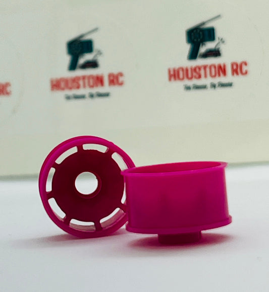 HRC Rear Wheels (Shocking Pink) - +3mm offset (11mm)