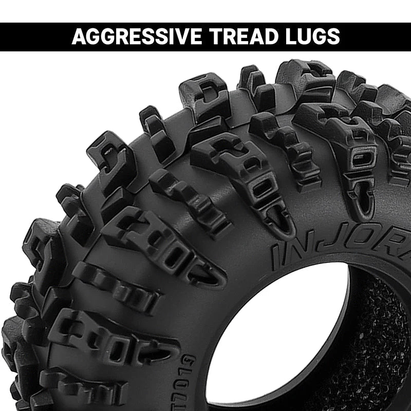 INJORA 36*14mm 0.7" Swamp Claw Tires - T7019
