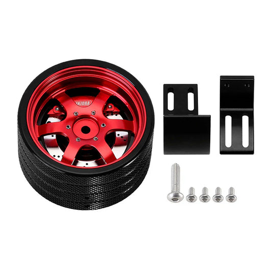 INJORA Aluminum One-handed Control Steering Wheel for TQI Transmitter TRX4M TRX4 TRX6 Slash Summit - RX4-14RD