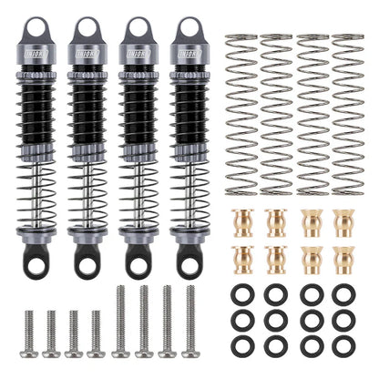 INJORA 59mm Long Threaded Oil Filled Shocks for 1/18 TRX4M - 4M-42GL-4