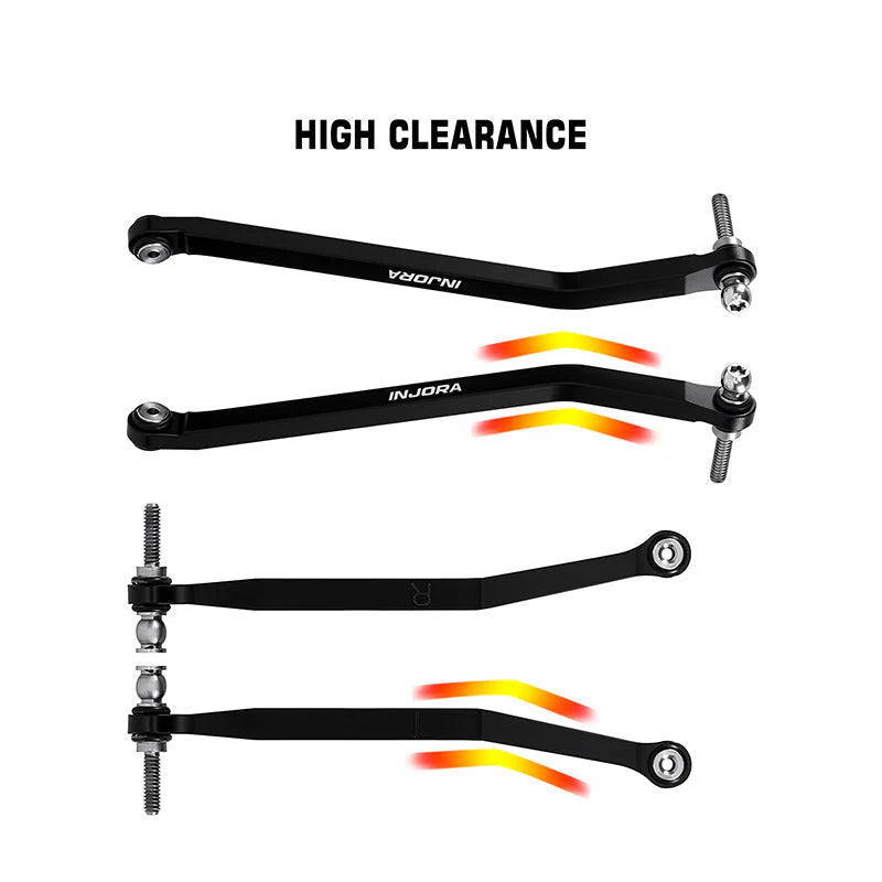 INJORA Aluminum High Clearance Links for SCX30 - SCX30-02BK