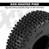 INJORA 0.7" 44*16mm XHX Pin Tires for 1/30 1/32 RC Crawlers (4) - T7030