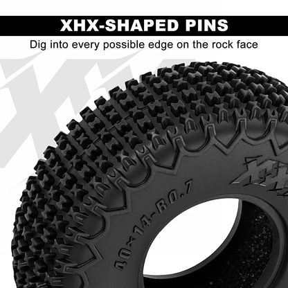 INJORA 40*14mm 0.7" XHX Pin Tires - T7021