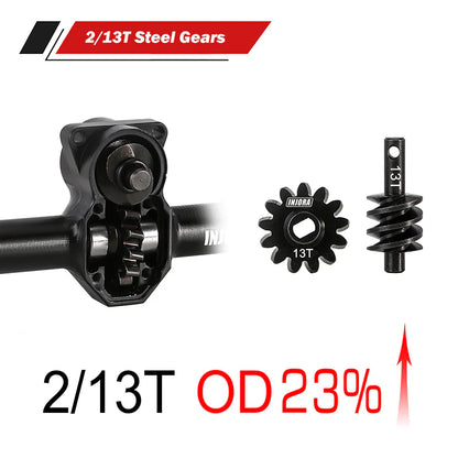 SCX24-184BKFR INJORA ProSteer Double Joint Aluminum Axles for Axial SCX24