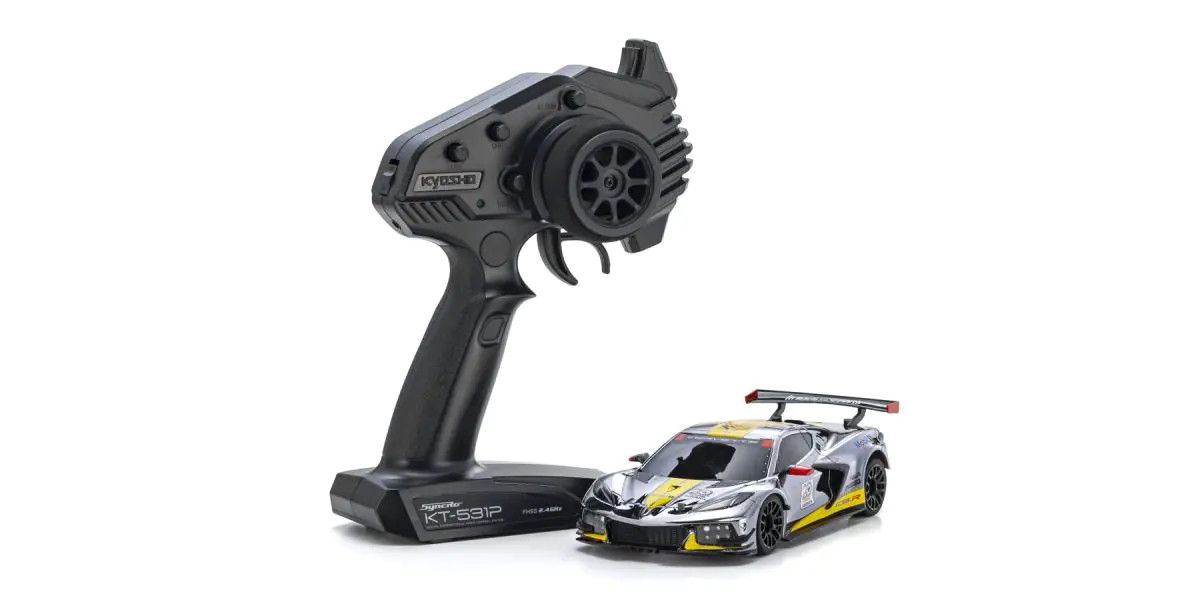 32356CRY MINI-Z RWD MR-04 Readyset 20th Anniversary Chrome / Yellow C8.R