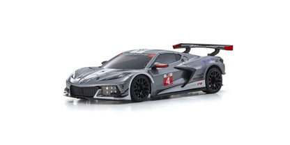 32356GMW Mini-Z RWD MR-04 Readyset Chevrolet Corvette C8.R Gunmetal | White