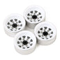 YQW-1004WH INJORA 1.0" Negative Offset 3.78mm Deep Dish Stamped Steel Wheel Rims for 1/24 RC Crawlers (4) (W1004)