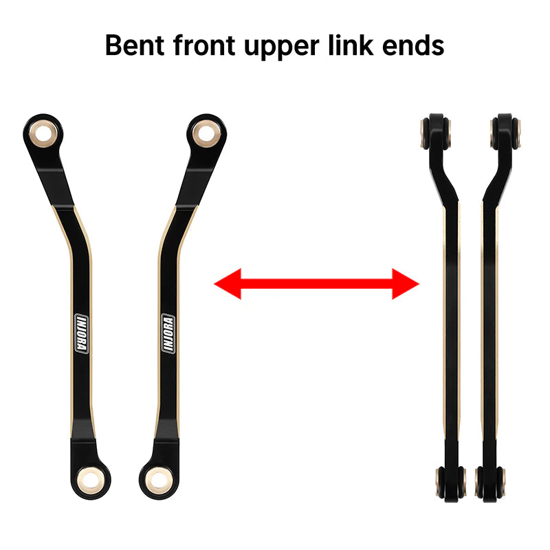 INJORA Brass High Clearance Links for 1/18 TRX4M High Trail K10 F150 - 4M-97BK
