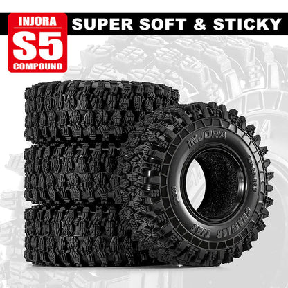 INJORA 70*26mm 1.3" Crawler Tires (T1311) - YQT- 1311