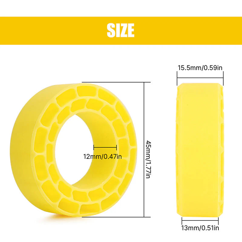 INJORA Super Soft Silicone Inserts for 59mm 1.0” Tires - DGT-1045YE