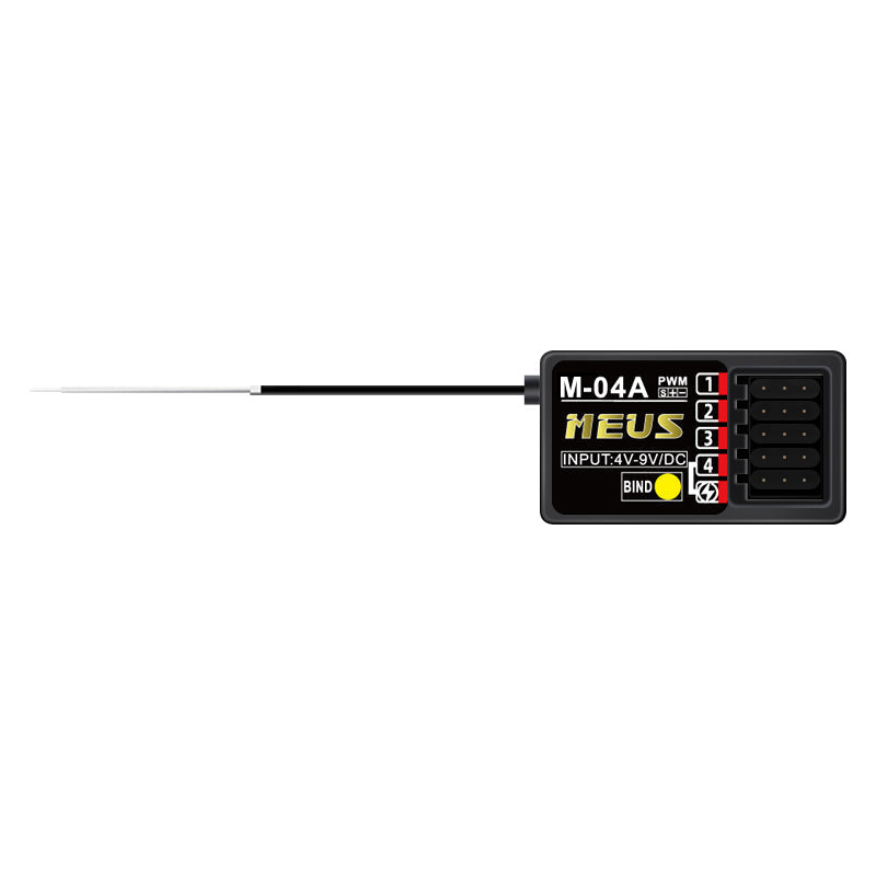 MEUS Racing M-04A Receiver - 4 Channel RX for MEUS Transmitters