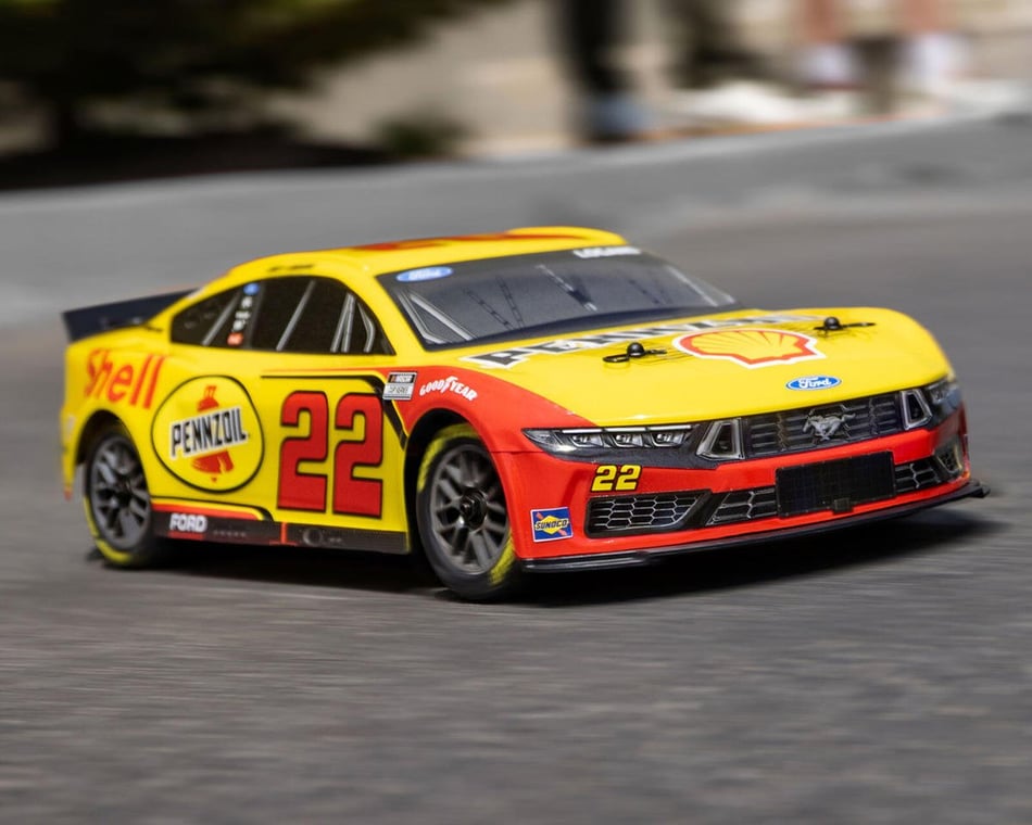 LOS1122522 Losi NASCAR #22 Ford Mustang 1/12 2S AWD RTR On-Road Car (Joey Logano) w/2.4GHz Transmitter, Battery, & Charger