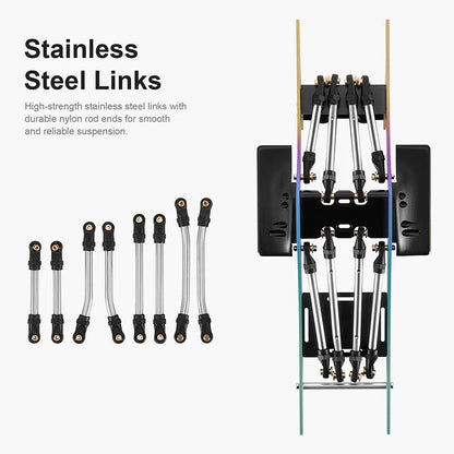 INJORA Rainbow Titanium LCG Chassis Kit for 1/24 SCX24 - SCX24-199