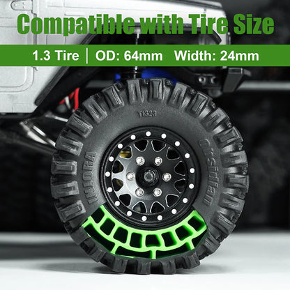 DGT-1365GN INJORA Soft Silicon Insert for 64*24mm 1.3” Tires