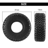 INJORA 0.7" 41*14mm MAVERIX M/T Tires for 1/30 SCX30 (4) - T7028