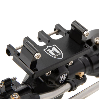 SCX24-01-KY1568 MEUS Racing Isokinetic 3-Section CVD Front and Rear Axles Maximum Steering Angle 52° Wider +5MM for Axial SCX24 Deadbolt C10 JLU Gladiator Bronco 1/24 RC Crawler Upgrade Parts - Front and Rear axles black