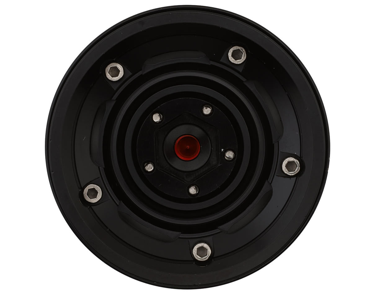 Treal Hobby 1.9" Aluminum Retro-Style Vintage Wagon Crawler Beadlock Wheels (134g) (Black) (4) - TLHTWHEEL-191