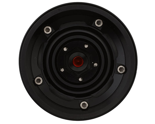 Treal Hobby 1.9" Aluminum Retro-Style Vintage Wagon Crawler Beadlock Wheels (134g) (Black) (4) - TLHTWHEEL-191