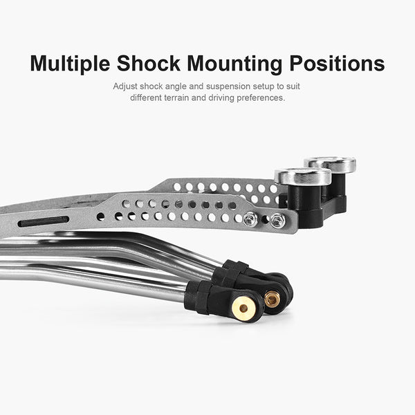 INJORA Rockover Titanium LCG Chassis Kit for 1/24 SCX24, 156mm Wheelbase, 18° Skid Angle - INC-24H