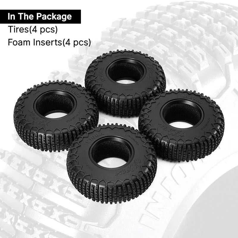 INJORA 1.9" (106*33mm) XHX Pin Tires for 1/10 RC Crawler  YQT-1913P