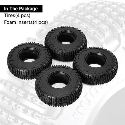 INJORA 1.9" (106*33mm) XHX Pin Tires for 1/10 RC Crawler  YQT-1913P