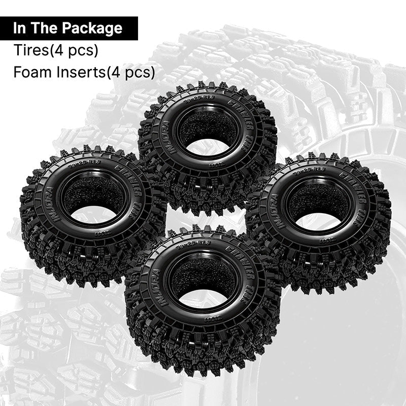 INJORA 70*26mm 1.3" Crawler Tires (T1311) - YQT- 1311